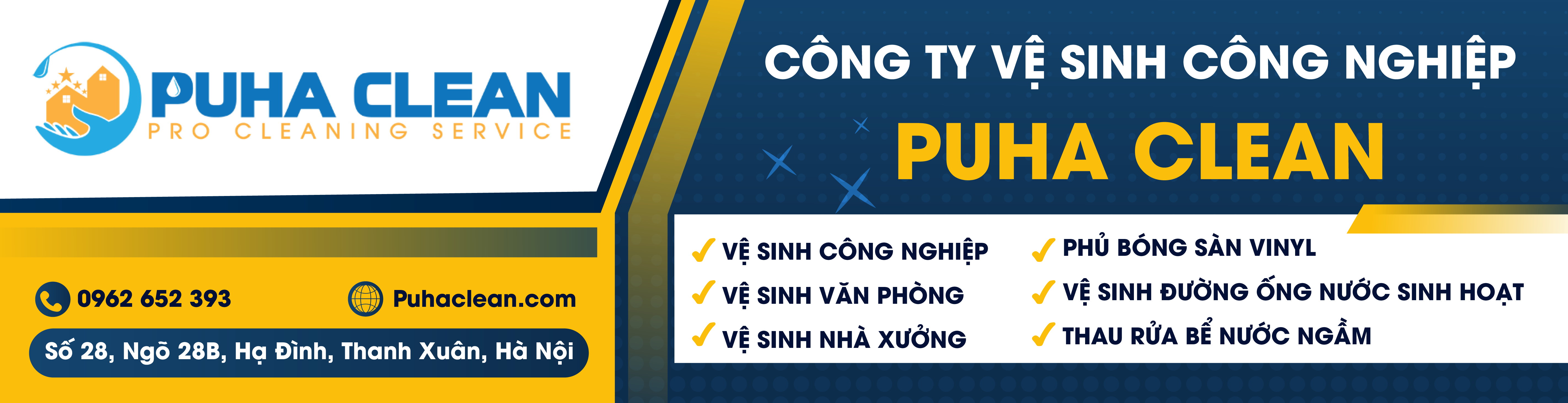 Banner Công ty PUHA CLEAN