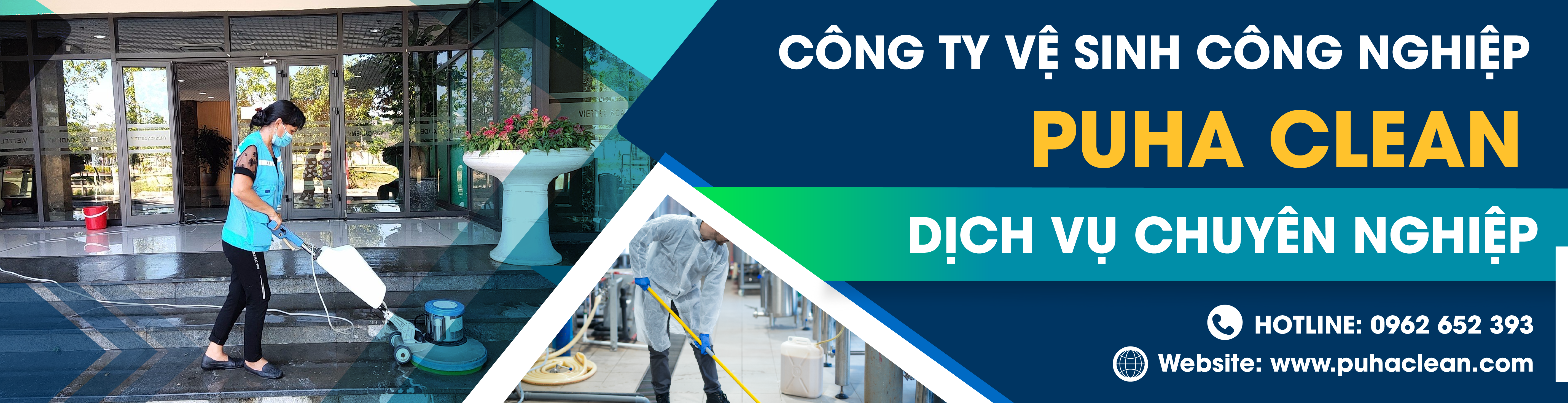 Banner Công ty vệ sinh công nghiệp PUHA CLEAN