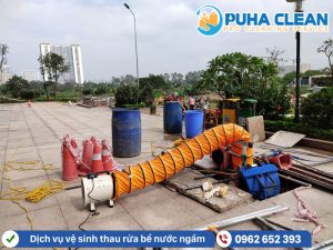 Thau rửa bể nước ngầm - PUHA CLEAN