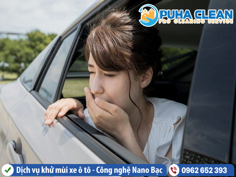 Mùi hôi của xe gây cảm giác buồn nôn